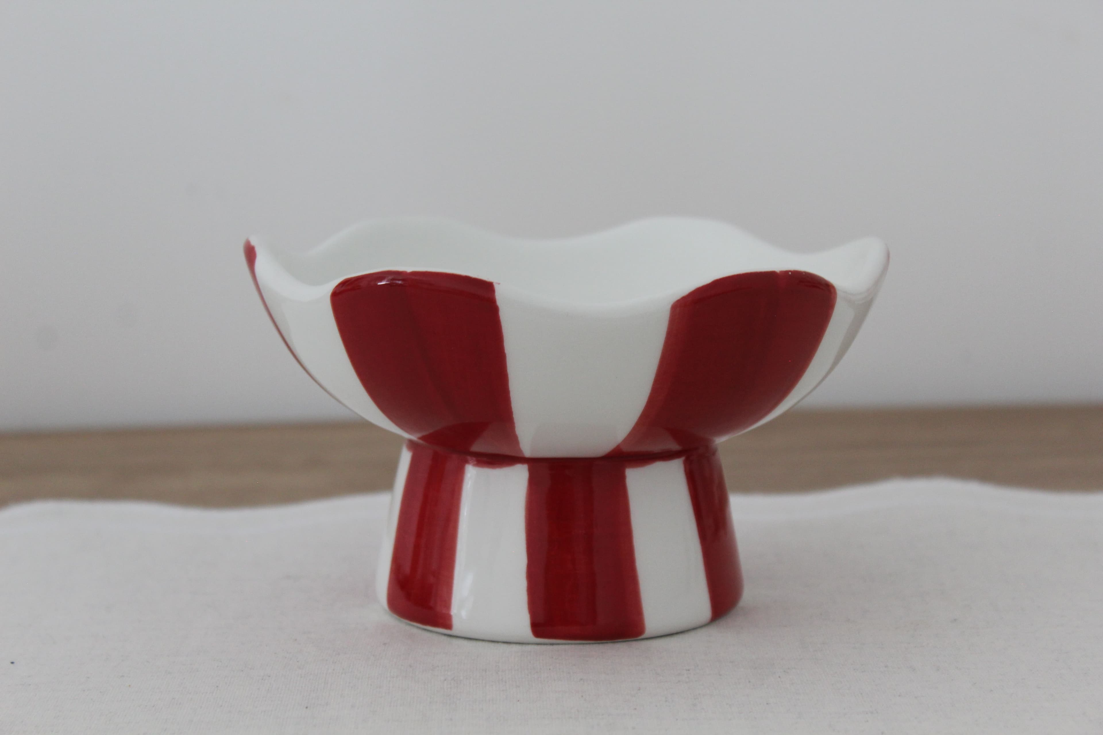 Red & White Candy Bowl