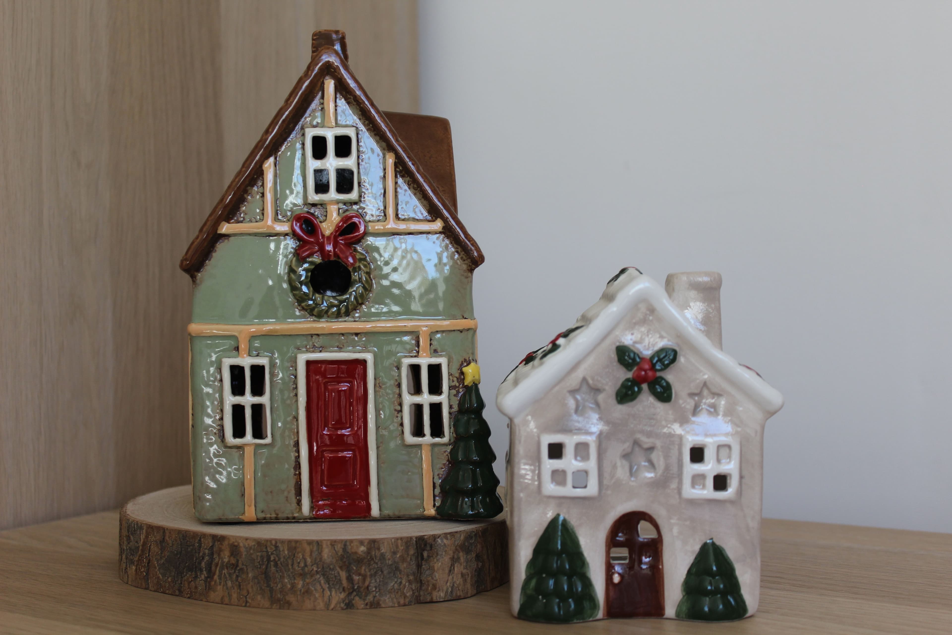 Green Festive Candle House