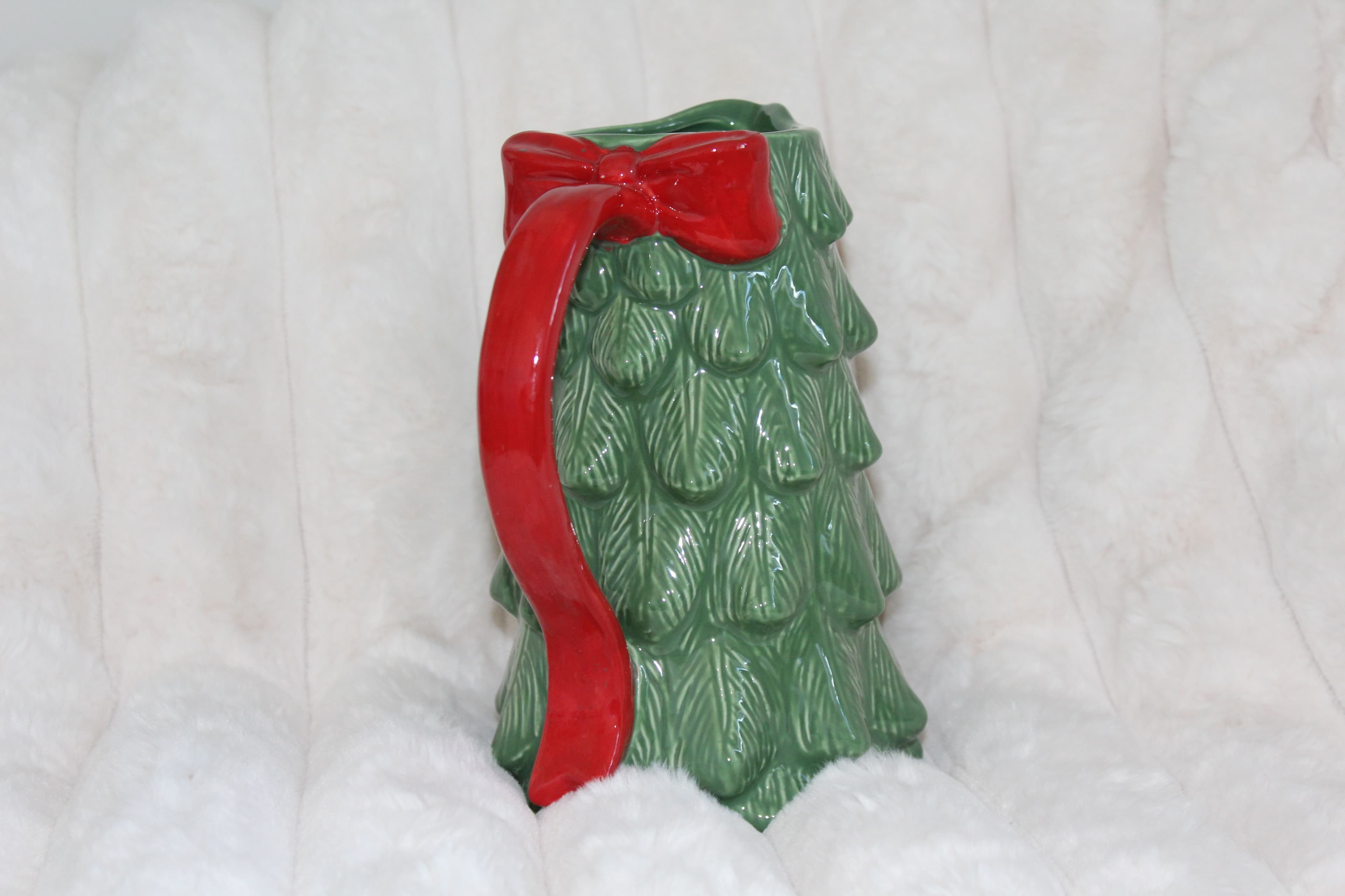 Christmas Tree with Bow Jug
